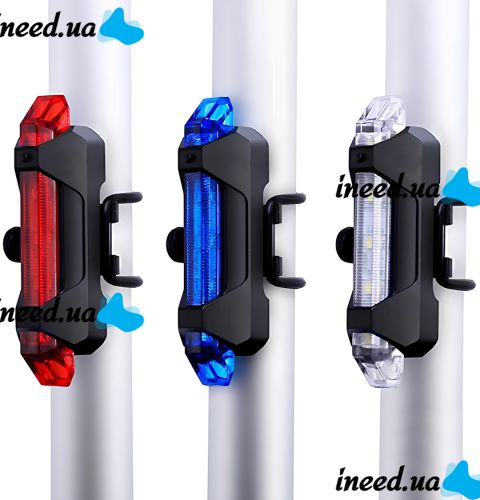 Bike Light SD-616 rechargeable bike light with rear stop Bike Light SD-616 rechargeable bike light, bike stop signal on the bike frame 4 modes of operation from USB