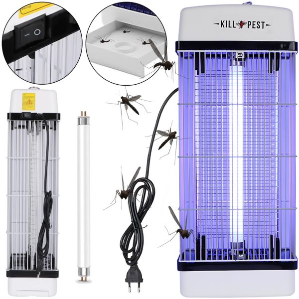 Москитная лампа Renata Electric Insect Killer RT-1X10W электрическая приманка ловушка для мух и комаров, УФ уничтожитель насекомых с подсветкой