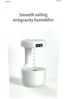 Антигравітаційний зволожувач повітря Anti Gravity Humidifier 800 мл портативний крапельний міні дифузор зі зворотним потоком і підсвічуванням Білий