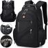 Рюкзак SwissGear 8810 39 л, 17" + USB + дощовик black Чорний