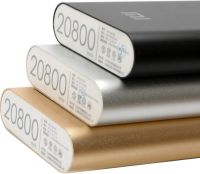 Портативное зарядное устройство Xiaomi MI Power Bank 20800 mAh внешний аккумулятор, зарядка для телефона IOS Android повербанк 2.1А USB Черный