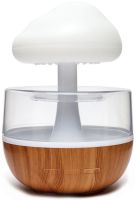 Акумуляторний зволожувач повітря нічник Гриб Cloud Rain Humidifier 300 мл настільний аромадифузор з ефектом дощу і RGB LED підсвічуванням USB