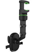 Universal Car Phone Holder Universal Clip 360° Smartphone Mount for Car Rear View Mirror with Rotation Black