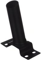 Тримач для вуличного ліхтаря на стовп Solar Street Light 4.8 см настінне кріплення, круглий кронштейн з анкерами для світильників до 20 кг Чорний