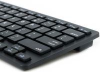 Комплект бездротова ультратонка Bluetooth клавіатура і миша UKC WI1214 Black набір 2 в 1 для ПК комп'ютера ноутбука з USB адаптером 2.4 GHz Чорний