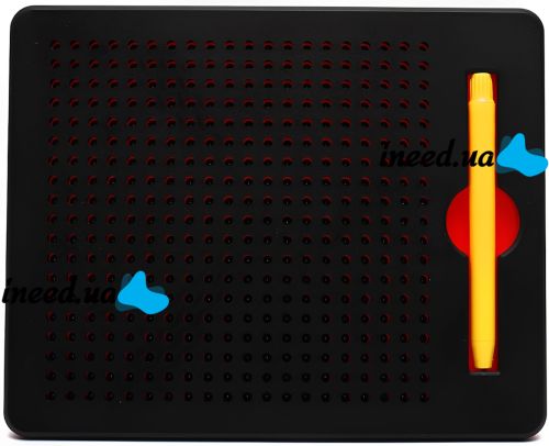 Магнітна дошка для малювання кульками MagPad 1763-1 на 380 магнітів зі стилусом, дитячий розвиваючий Магнітний планшет для творчості TSQ-380