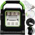 Rechargeable Handheld Lamp with Solar Panel HC-7078 LED Portable LED Flashlight, Emergency Floodlight with USB Power Bank