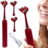 Rechargeable Electric Toothbrush with Double Head, Electric Ultrasonic Electric Brush for 3 Modes for Brushing Teeth Red