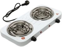 Настільна двоконфорочна електроплита Hot Plate Electric Cooking JX-2020b спіральна плита на 2 конфорки 5 режимів 2000W з термостатом індикатором