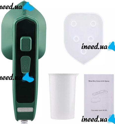 Паровой отпариватель Mini Dry Iron with Spray FZ-688 80 мл 2 в 1 для сухой и влажной глажки, ручной вертикальный парогенератор, дорожный утюг
