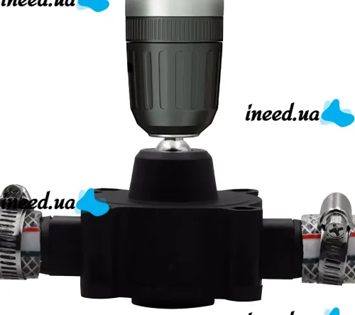 Sturmax DWP001 Drill-Mounted Pump Attachment for Transferring Fuel and Water, 19/16 mm Fitting—Universal Drill-Mounted Pump for Delivering Liquids at 20–30 L/min 