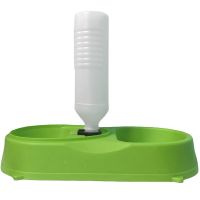 Миска для собак і котів Pet Feeder з поїлкою 2 в 1, автоматична Пластикова годівниця для домашніх тварин c дозатором, диспенсером для води