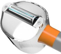 Кухонна овощечистка для видалення шкірки Store Fruit Peeler Ручна вертикальна машинка для чищення шкірки овочів і фруктів з контейнером для очисток