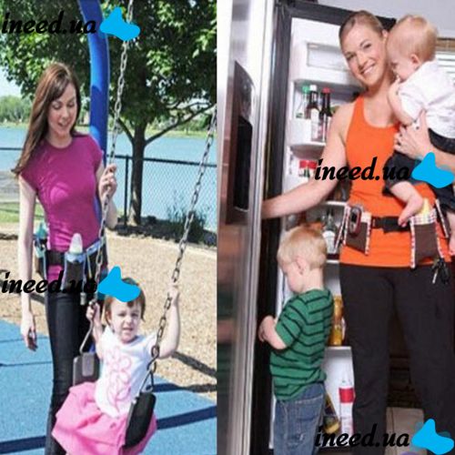 Многофункциональный органайзер на пояс Waist Diaper Bag для мам, поясная сумка с карманами, сумка-органайзер на талию для детских принадлежностей