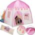 Children's play tent in the form of a Garden Play Tent 130x130x100 cm with Windows for home and street, Play tent for children with a bag Pink