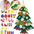 Felt Christmas Tree DIY DIY Christmas Tree BF-01 25 Velcro accessories, Christmas Tree 100x70 cm with your own hands on the wall