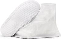 Багаторазові бахіли для взуття Adult Shoe Cover водонепроникні захисні чохли дощовики на блискавці з протектором від дощу і бруду прозорі