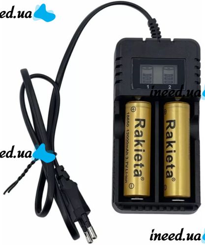 Battery Charger HD-8991B Universal charging for 18650 Li-ion batteries for 2 batteries with a screen from a Ni-MH and Ni-Cd outlet
