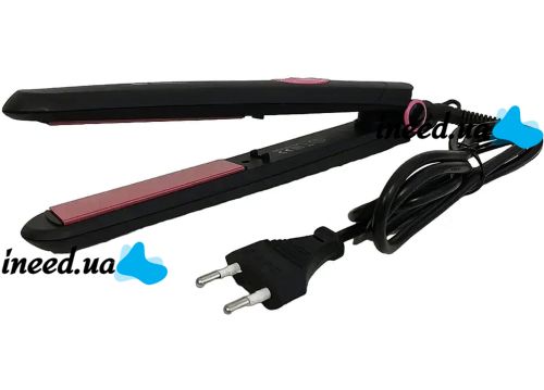 Iron curling iron for hair straightening Domotec MS-4908 45W straightener for styling and alignment with rapid heating, ceramic device forceps MS4908