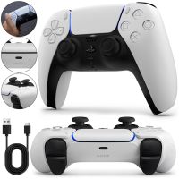 Sony PlayStation DualSense Wireless Joystick Gamepad for PS5 Cordless Game Controller with Microphone and Vibration for Console and PC White