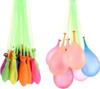 Набір водяних кульок бомб Happy Baby balloons MS-23-221 37 штук комплект різнокольорових куль бомб для водних битв з насадкою для затоки води