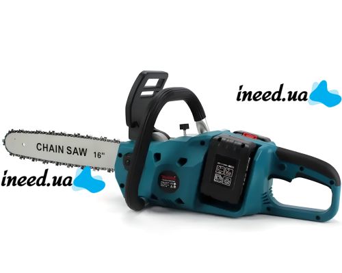 Акумуляторна ланцюгова пила Makita DUC355Z 36V 5Ah 18" дюймів Шина 46 см, Бездротова пила Макіта з 2 акумуляторами для обрізки гілок дерев