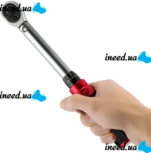 YATO YT-07676 1/2" 20-220 Nm ratchet wrench for precise tightening of bolts and nuts, tool in a case for car repairs