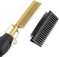 Гребінець-випрямляч для волосся High Heat Brush 40W електричний гребінь, гребінець випрямляч з насадкою для випрямлення, розгладження волосся