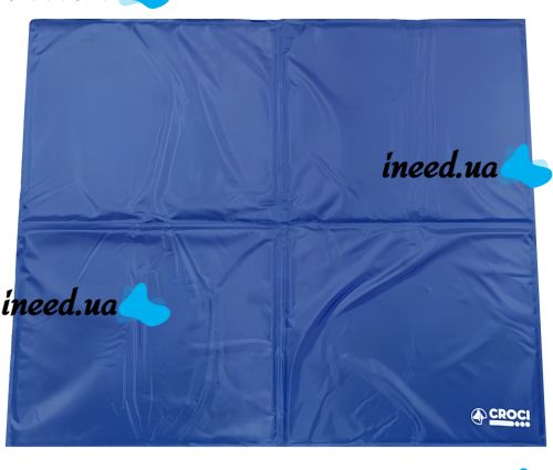 Охолоджувальний килимок для тварин Croci Fresh Mat 0252 65х50 см L самоохолоджувальна підлогова підстилка, гелевий мат для охолодження собак і котів
