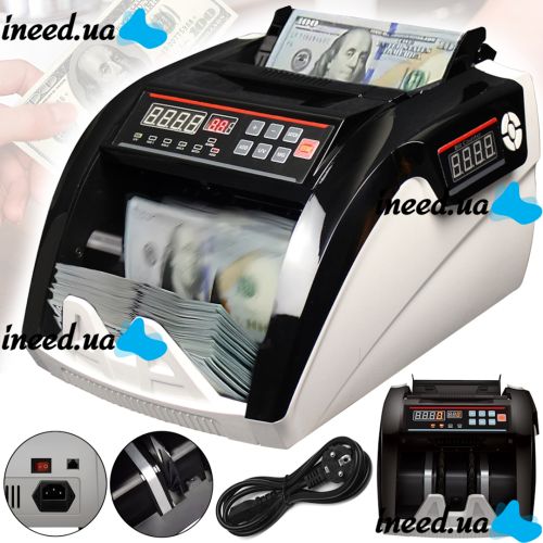 Bill Counter MG-5800 counting machine for counting and checking banknotes with ultraviolet and magnetic currency detector, banknote counter with filling machine