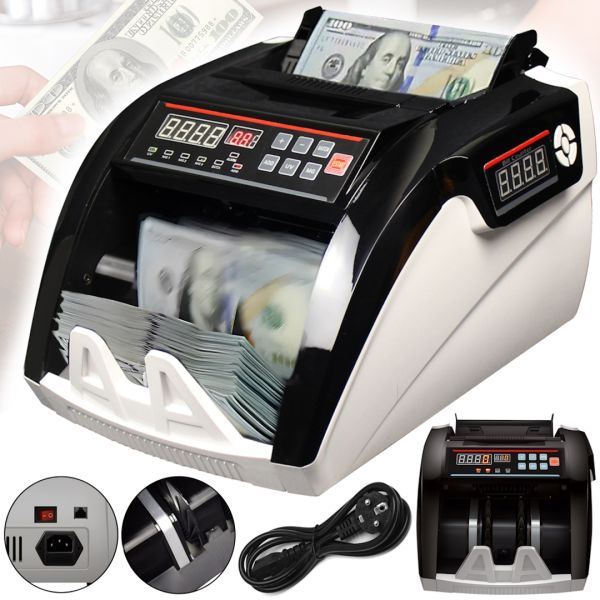 Bill Counter MG-5800 counting machine for counting and checking banknotes with ultraviolet and magnetic currency detector, banknote counter with filling machine