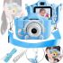 Детский цифровой фотоаппарат Smart kids Kitty XO XJ01 с селфи камерой и видео съемкой 600mAh, Камера Котик 2" с встроенными играми для детей Синий