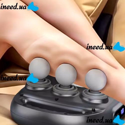 Масажер перкусійний Massage Gun TosWa YM-K60 для масажу всього тіла 6 головок, Ручний акумуляторний 9 режимів 20 швидкостей для м'язів і релаксації