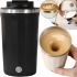 Автоматическая чашка мешалка с крышкой Self Stirring Coffee Cup AND945 400 мл с миксером для размешивания кофе и чая, Термокружка с автосмешиванием