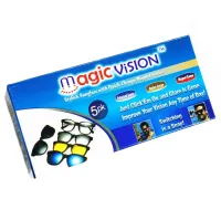 Universal Sunglasses anti-glare Magic Vision 5 in 1 with Interchangeable Lenses on magnets, Polarized Glasses with Magnetic Interchangeable Lenses