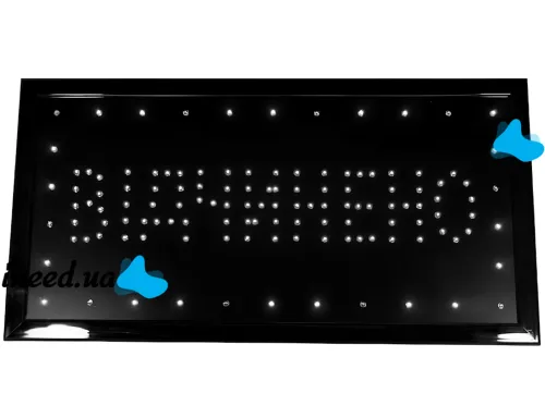 LED advertising LED signage Vidchyneno 48x25 cm information signage for indoor advertising, light board for cafe from the chain