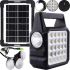 Автономная солнечная зарядная станция Solar GDlite GD-105 Power Bank с солнечной панелью и 3 LED лампочки, Прожектор фонарь с функцией повербанка