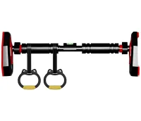 RPM Sports DL-413 65-100 cm telescopic pull-up bar with level and rings, door bar AND5364