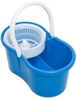 Комплект швабра с самоотжимом и ведром Magic Mop 360 (Меджик Моп) телескопическая швабра с Spin Mop с насадкой из микрофибры Easy Mop 360, Rotary Mop