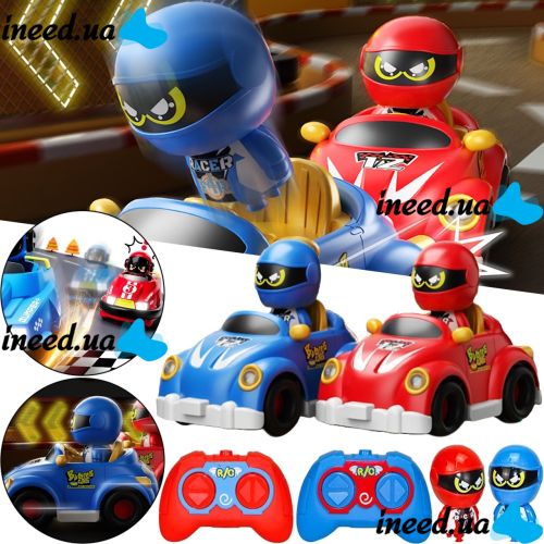 Набір дитячих машинок Bumper Car dodgem YJ-143 - 1 для картингу з катапультою і пультом ДУ, 2 Машинки автомобіля для трюків з дистанційним управлінням