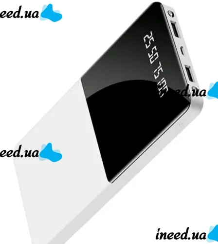 Зарядний пристрій УМБ Power Bank 20000 mAh Xiaomi Power Quantus MI 2.1 C 2xUSB повербанк з ліхтариком, зовнішній акумулятор батарея для телефону