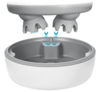 Беспроводной водонепроницаемый массажер Smart Scalp Massager ST-701 для головы, шеи и плеч Аккумуляторный массажер для кошек и собак Verte-X 3D Белый