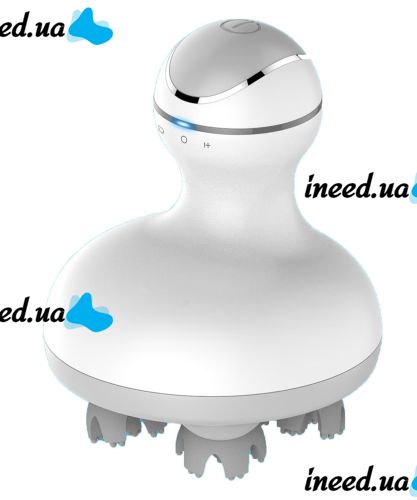 Беспроводной водонепроницаемый массажер Smart Scalp Massager ST-701 для головы, шеи и плеч Аккумуляторный массажер для кошек и собак Verte-X 3D Белый