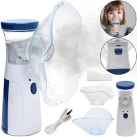 Ультразвуковий небулайзер Mesh Nebulizer JSL-W302 портативний ручний інгалятор з насадками для дітей і дорослих 20 мл розпилювач для інгаляцій вдома