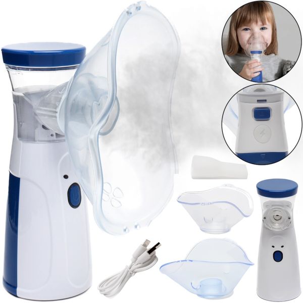 Ультразвуковой небулайзер Mesh Nebulizer JSL-W302 портативный ручной ингалятор с насадками для детей и взрослых 20 мл распылитель для ингаляций дома