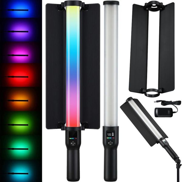 RGB Stick Lamp LC500R RGB Stick Lamp LC500R LED LED wand light with deflector 2500K-8500K reflector spotlight, color selfie stick for photo LS-188