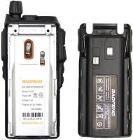 Дводіапазонна рація Baofeng UV82 5W на 128 каналів до 7 км портативна цифрова радіостанція з гарнітурою і подвійною кнопкою 2800 мАг UV - 82 Чорна