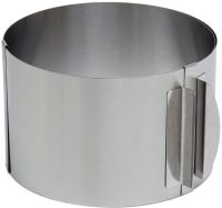 Роз'ємне кондитерське кільце cake Ring PS286-3 16-30см кулінарна розсувна кругла форма без дна для випічки, складання тортів і салатів h-10 см