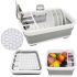 Folding Kitchen Dish Dryer Kitchen Craft Joseph Extend BN-090 folding, silicone dryer for plates and kitchen appliances, pallet