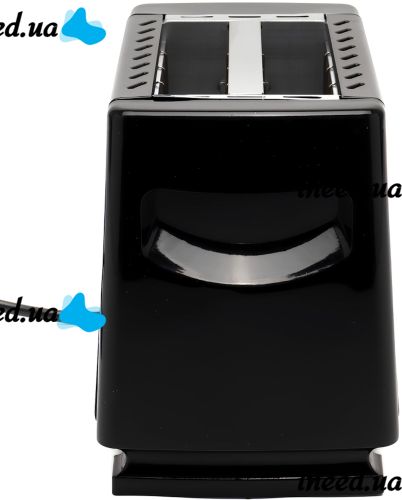 Domotec MS-263 650W electric toaster for 2 toasted bread with removable tray and toasting degree adjustment Black